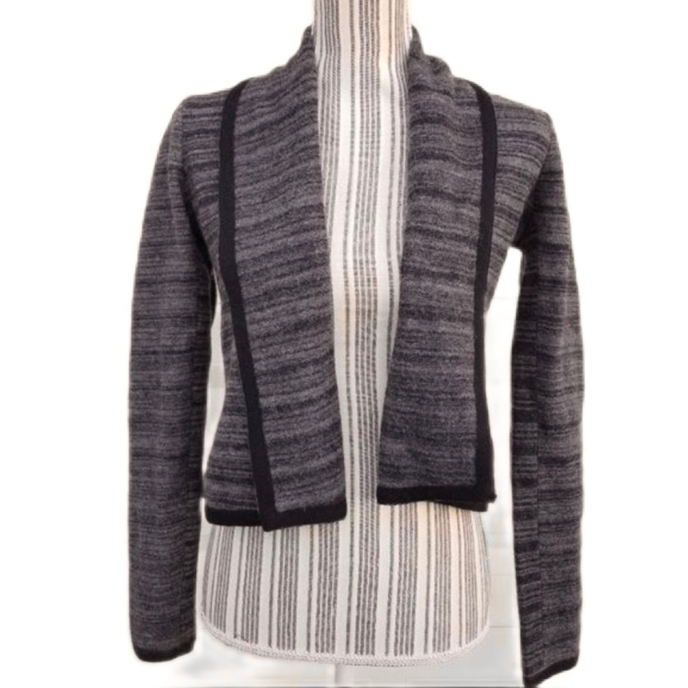 LOFT Cardigan Merino Wool Open Front Crop